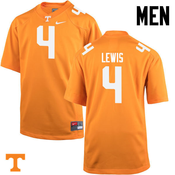 Men #4 LaTroy Lewis Tennessee Volunteers College Football Jerseys-Orange